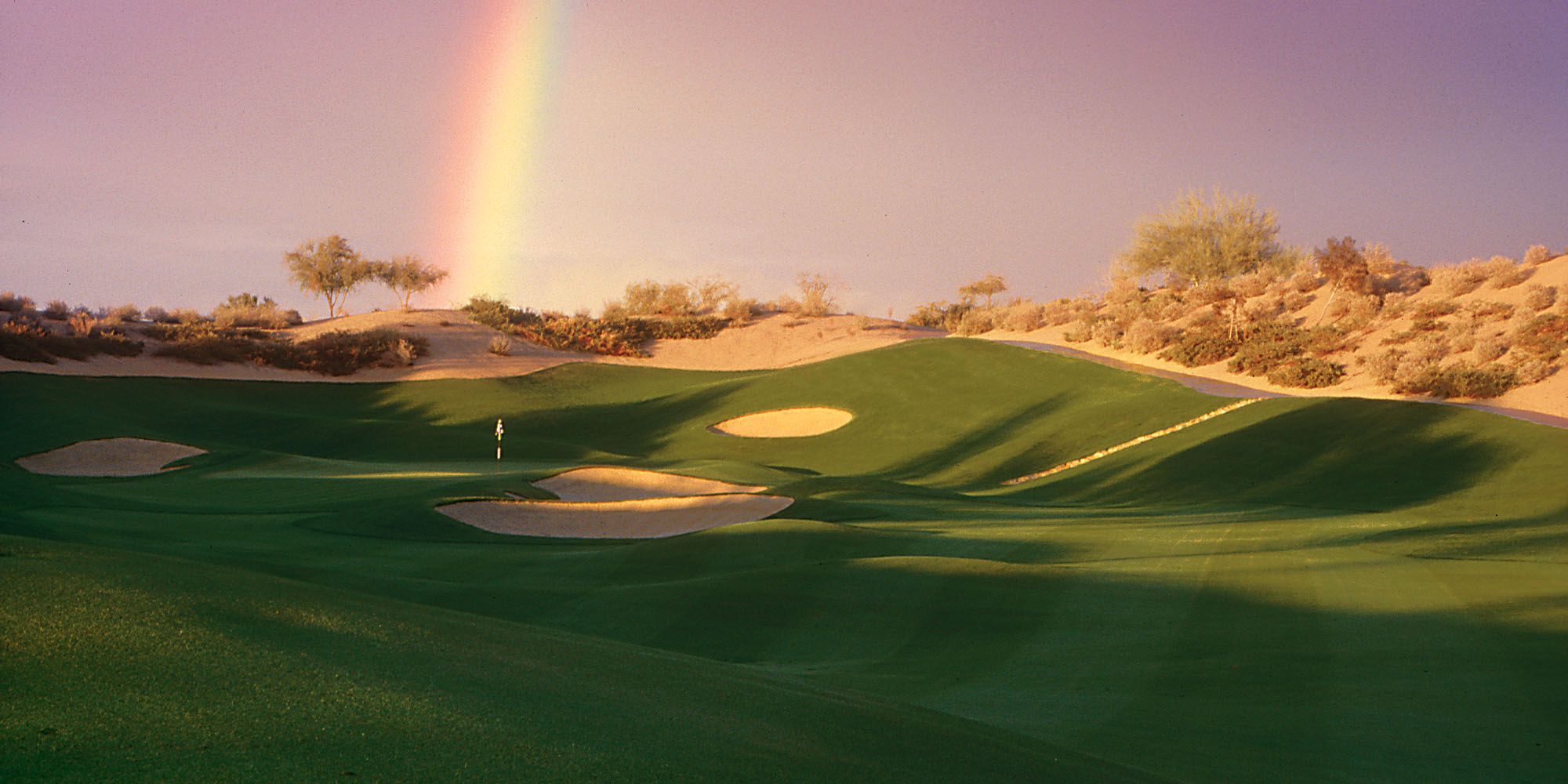 Kierland golf range and rainbow